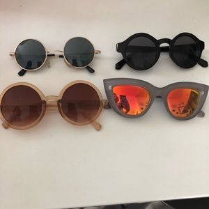 Lot of 4 festivals glasses Quay sunnies